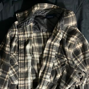 Croft & Barrow Brown Flannel Jacket, Size M